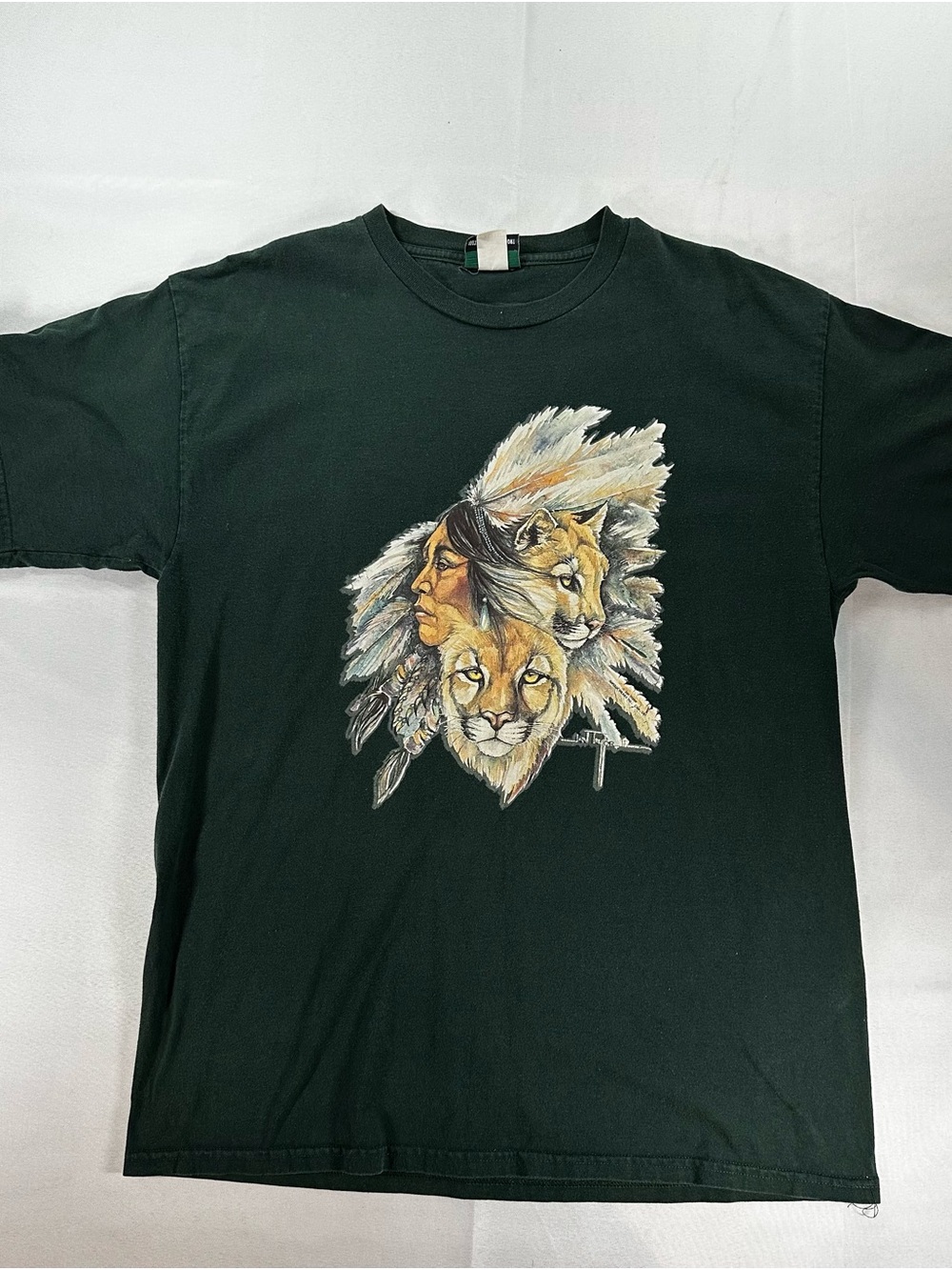 Vintage Leanin’ Tree Wildlife Graphic Tee Made in Canada XL - Picture 2 of 8
